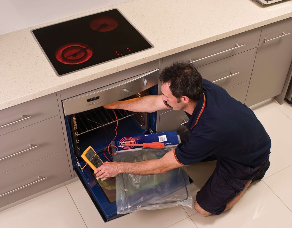 Installing a store new oven