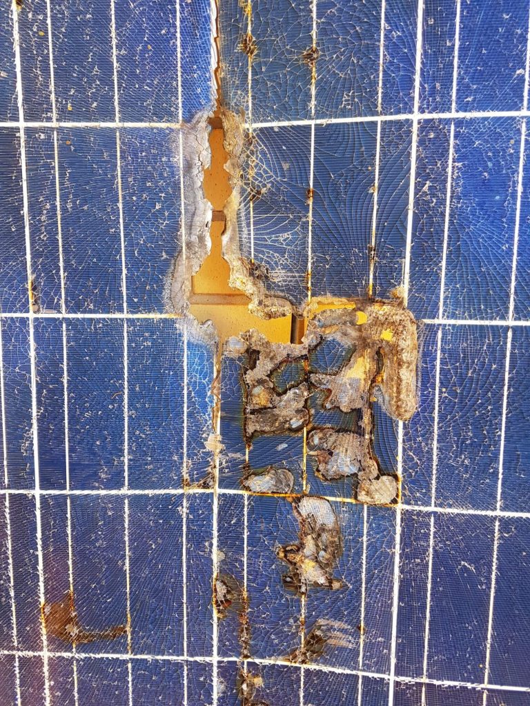 Solar Panel cracked